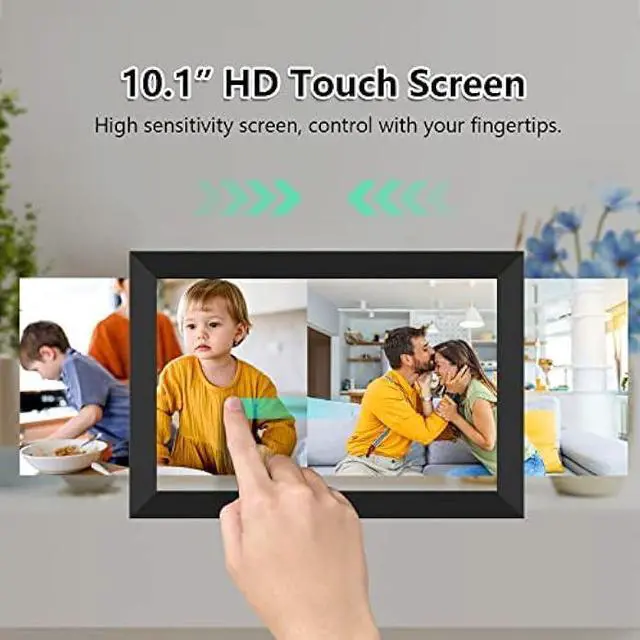 Alt view image 5 of 5 - FRAMEO Digital Photo Frame WiFi 32GB 10.1 Inch 1280x800 IPS Touch Screen Digital Picture Frame Easy Setup Share Photo or Video via Frameo APP