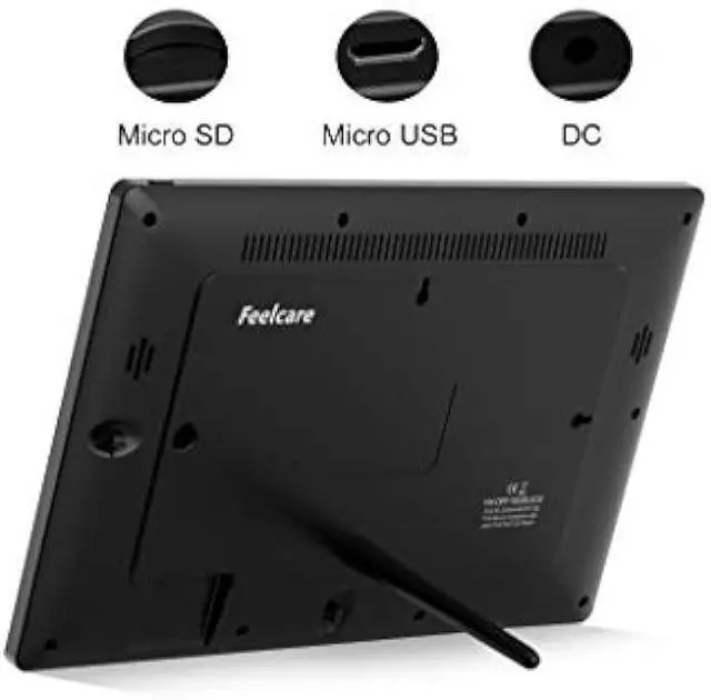Alt view image 4 of 6 - 15.6 Inch 16GB WiFi Picture Frame with FHD 1920x1080 IPS Display,Touch Screen,Send Photos or Small Videos from Anywhere in The World, Wall Mountable, Portrait and Landscape(Black)