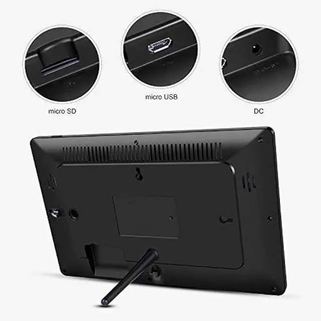 Alt view image 6 of 6 - 11.6 Inch 16GB WiFi Digital Picture Frame, 2.4GHz and 5GHz Dual Band WiFi, Touch Screen, 1366x768 IPS LCD Panel, Send Photos or Small Videos from Anywhere(Black)