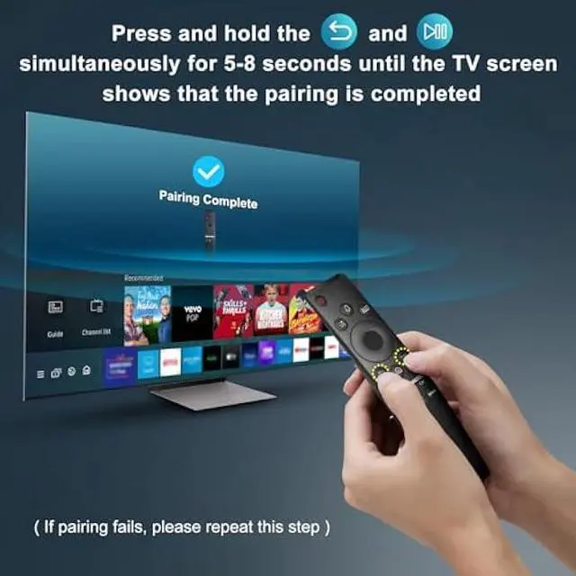 Alt view image 6 of 6 - Voice Remote for Samsung Smart TV QLED UHD Frame Curved Solar 4K 8K Q60 Q70 Q80 Q90 8 Series 9 Series TU8000 AU8000 CU7000 CU8000 DU7200 DU8000 Voice Remote Control Replacement
