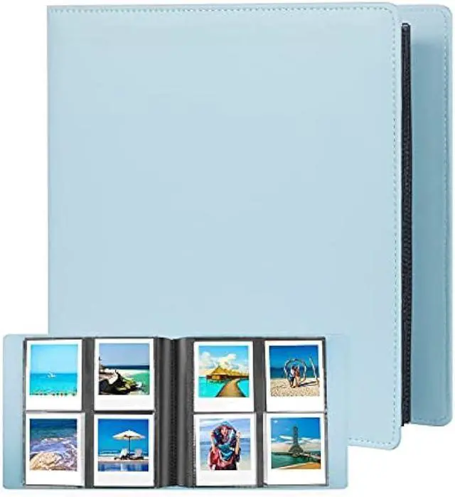 Main image of 192 Pockets Photo Album for Polaroid 600 Itype Pictures, Large Photo Album for Polaroid i-Type, 600, SX-70 Instant Photos, Picture Book Capacity 192 Photos for Fujifilm Wide Instant Camera (Blue)