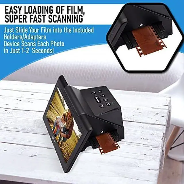 Alt view image 5 of 6 - ClearClick Virtuoso 3.0 (Third Generation) 22MP Film & Slide Scanner (35mm, 110, 126) with Large 7 LCD Screen - Convert Slides and Negatives to Digital Photos