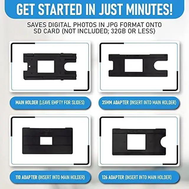 Alt view image 6 of 6 - ClearClick Virtuoso 3.0 (Third Generation) 22MP Film & Slide Scanner (35mm, 110, 126) with Large 7 LCD Screen - Convert Slides and Negatives to Digital Photos