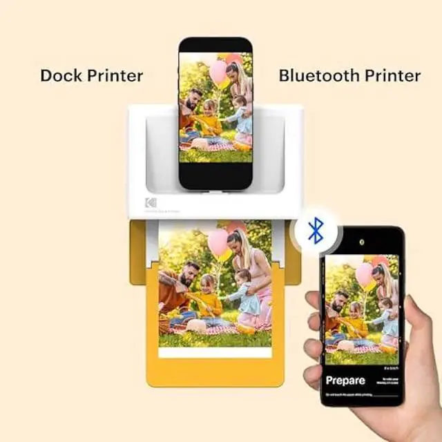 Alt view image 4 of 5 - KODAK Dock Plus 4PASS Instant Photo Printer, 4x6 inches, 50 Sheets Bundle