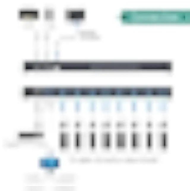 Alt view image 2 of 5 - MT-VIKI KVM Switch 8 Port, 8X1 Rackmount KVM Switch VGA, Included 8 2-in-1 KVM Cables & Wire-Desktop Selector & Power Adapter, Fit 1U 19'' Rack