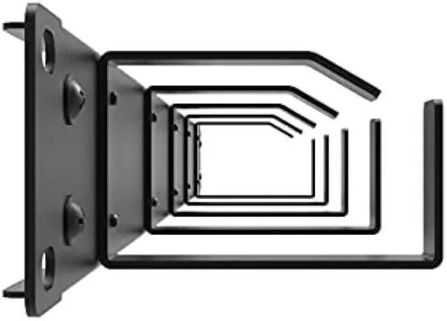 Alt view image 4 of 7 - Jingchengmei 19-Inch 1U Metal Horizontal Rackmount Cable Manager with 5 D-Rings (1UCM5R440, Black)