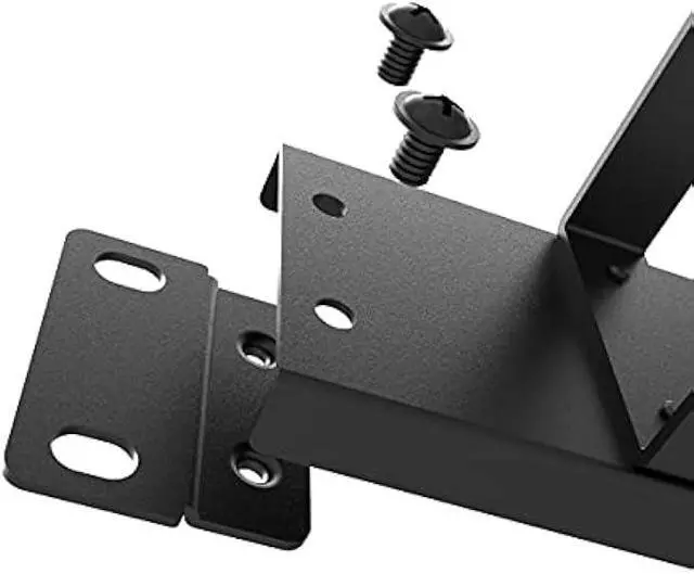 Alt view image 6 of 7 - Jingchengmei 19-Inch 1U Metal Horizontal Rackmount Cable Manager with 5 D-Rings (1UCM5R440, Black)