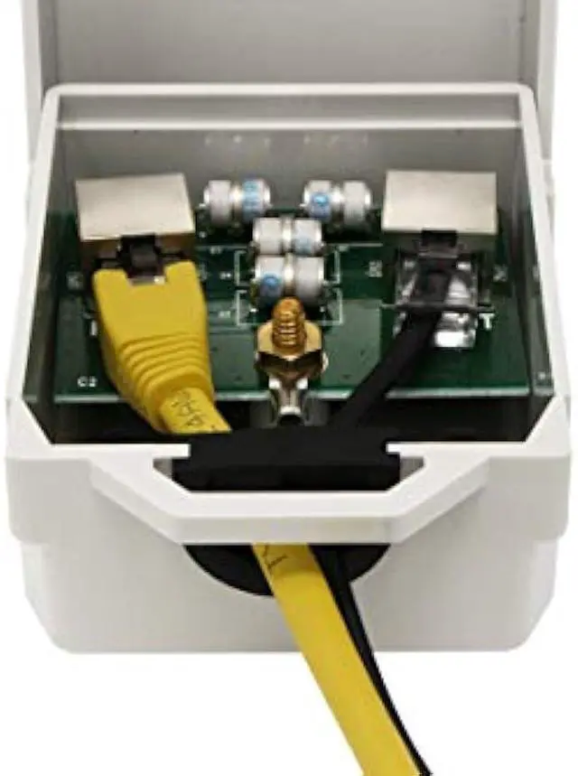 Alt view image 4 of 5 - Tupavco TP303 Ethernet Surge Protector Outdoor for PoE+ Gigabit 1000Mbs - LAN Network Thunder Lightning Surge Protection Suppressor/Arrester