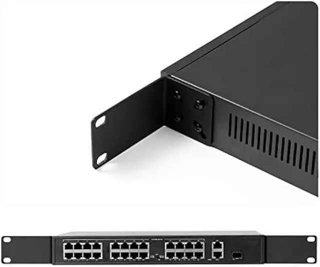 Alt view image 6 of 7 - MokerLink Rack Mount Kit for 12.6 inch Switches, Adjustable Hole Distance 14-30mm, Mount a 12.6 Wide to a 19 Equipment Rack, Compatible for Netgear, Cisco, D-Link, TRENDnet, Dell 12.6 inch Products