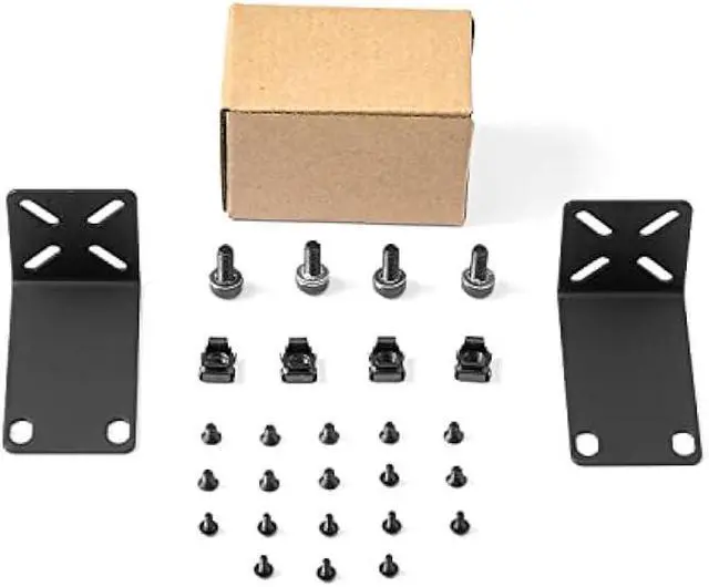 Alt view image 7 of 7 - Rack Mount Kit for 12.6 inch Switches, Adjustable Rack Ears for Netgear, Cisco, D-Link, TRENDnet and Dell Products, Mount 12.6 Wide to 19 Equipment, Adjustable Hole Distance 14-30mm