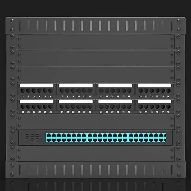 Alt view image 2 of 6 - Jingchengmei 1U Rack Mount Blank Panel for 19-inch Server Rack Enclosure or Network Cabinet, Disassembled, Black(ABPA)