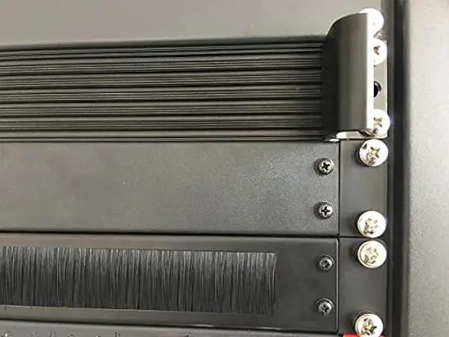 Alt view image 6 of 6 - Jingchengmei 1U Rack Mount Blank Panel for 19-inch Server Rack Enclosure or Network Cabinet, Disassembled, Black(ABPA)