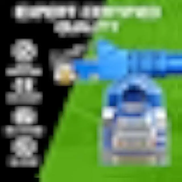 Alt view image 5 of 5 - GearIT 24-Pack, Cat5e Ethernet Patch Cable 6 Feet - Snagless RJ45 Computer LAN Network Cord, Blue - Compatible with 24 48 Port Switch POE Rackmount 24port Gigabit