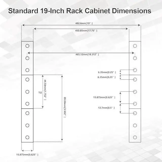 Alt view image 5 of 5 - 10-Outlet 1U Horizontal PDU Rack Mount Power Strip - Surge Protector,100-240V/15A/1800 Joules,for Network Servers,Power Conditioner with 10 Individual Switches and 6 ft Power Cord