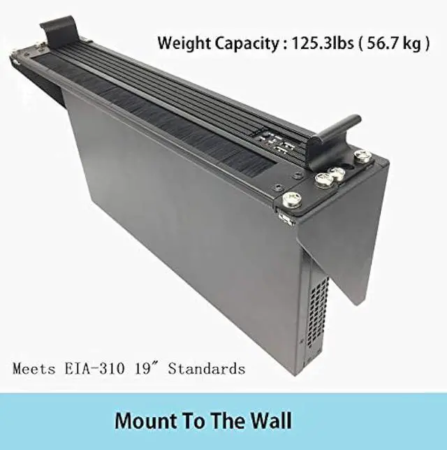 Alt view image 5 of 5 - Jingchengmei 1U Disassembled Rack Mount Cable Management Panel with Brush for Cable Entry for 19-Inch Rack or Cabinet Black (BF01UAB2)