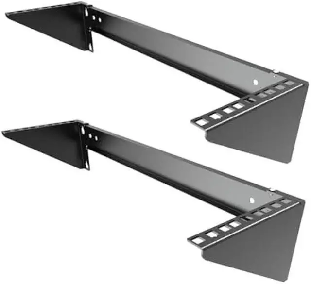 Main image of JINGCHENGMEI 3U Vertical Wall Mount Patch Panel Bracket -Steel Networking Euipment Rack for 19 Network, Server and Data Equipment (1)