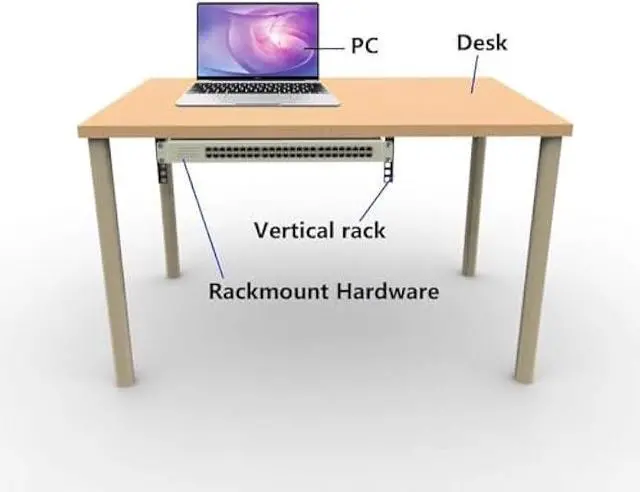 Alt view image 4 of 5 - JINGCHENGMEI 3U Vertical Wall Mount Patch Panel Bracket -Steel Networking Euipment Rack for 19 Network, Server and Data Equipment (1)