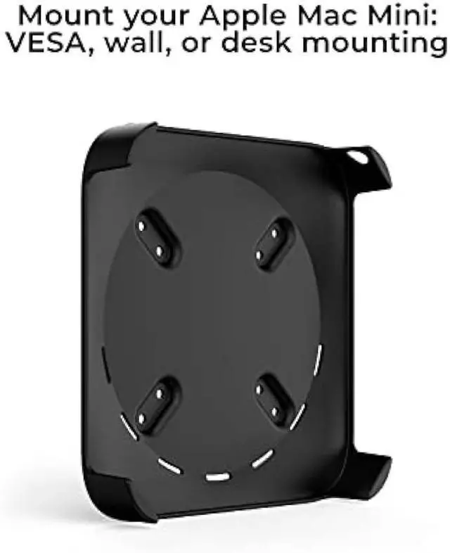 Alt view image 2 of 5 - HumanCentric Mount Compatible with Mac Mini, Custom Mount Adapter for Wall, Rack, Under Desk, Behind Monitor, 75x75mm and 100x100mm VESA Patterns, Does Not Work with 2024 M4 Mac Mini