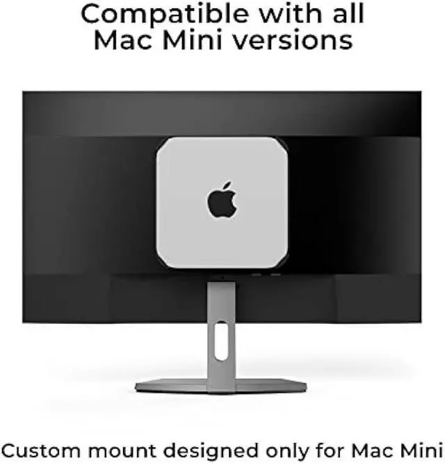 Alt view image 3 of 5 - HumanCentric Mount Compatible with Mac Mini, Custom Mount Adapter for Wall, Rack, Under Desk, Behind Monitor, 75x75mm and 100x100mm VESA Patterns, Does Not Work with 2024 M4 Mac Mini