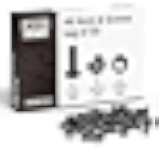 Main image of 50 Pack of Black M6 Cage Nuts & Screws for Rack Mount Equipment Server 19 and 10 Cabinet, Patch Panel, Server Shelves Fixing & Installation Screws & Cage Nuts Wall Mount Server Network Enclosure