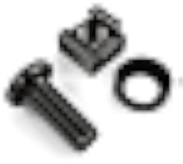 Alt view image 6 of 7 - 50 Pack of Black M6 Cage Nuts & Screws for Rack Mount Equipment Server 19 and 10 Cabinet, Patch Panel, Server Shelves Fixing & Installation Screws & Cage Nuts Wall Mount Server Network Enclosure