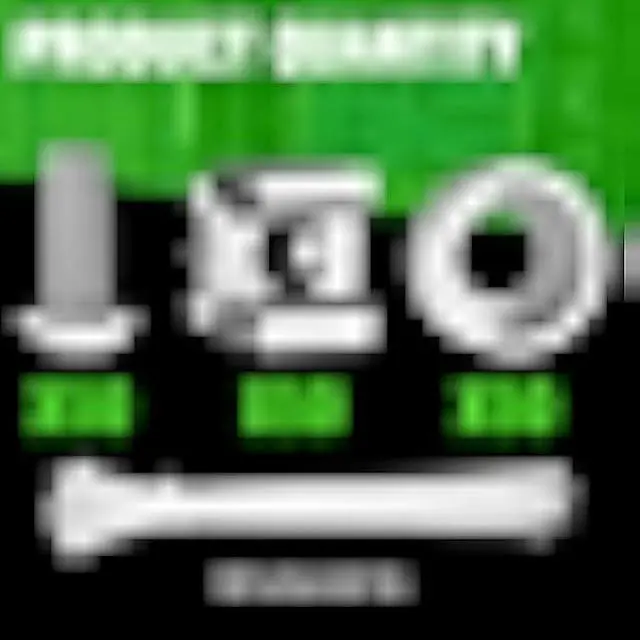 Alt view image 2 of 5 - M6 x 16mm Rack Mount Cage Nuts, Screws and Washers - 50 Pack for Server Cabinets, Shelves, Routers - Self-Locking Cable Ties