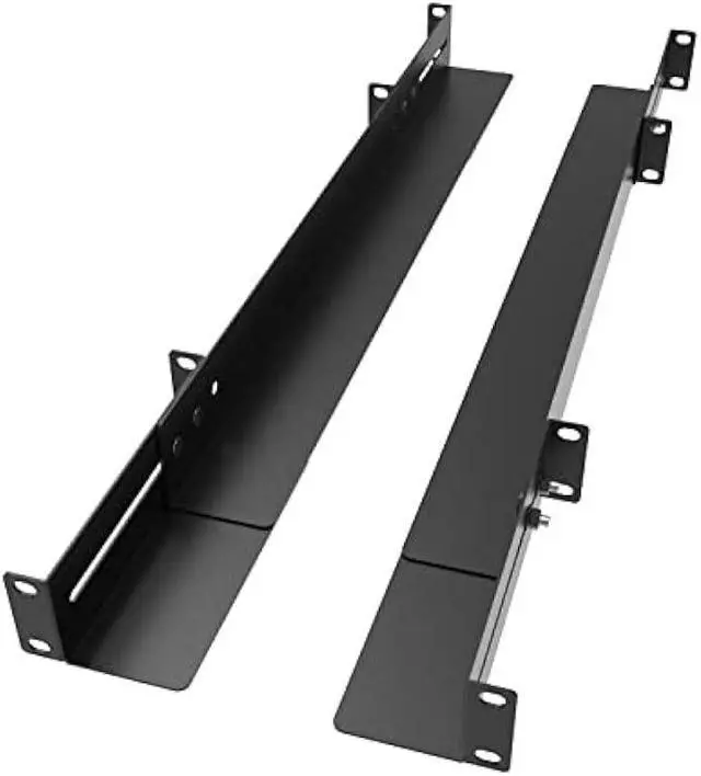 Main image of JINGCHENGMEI 1U 19inch Server Rack Rails -15-24 inch Adjustable Depth for Universal 4-Post or 2-Post Rack Mount Rails for Network Equipment, Server, UPS Mounting Rail Kit (1URR15-24IN)