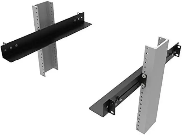 Alt view image 3 of 5 - JINGCHENGMEI 1U 19inch Server Rack Rails -15-24 inch Adjustable Depth for Universal 4-Post or 2-Post Rack Mount Rails for Network Equipment, Server, UPS Mounting Rail Kit (1URR15-24IN)