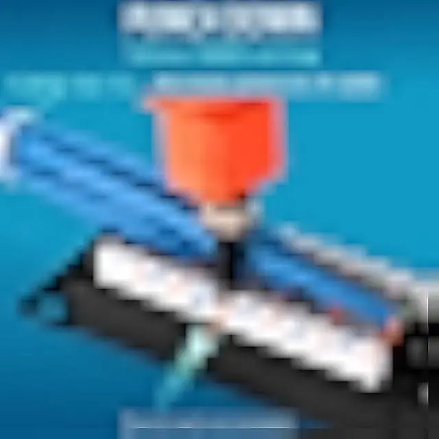 Alt view image 3 of 6 - Rapink Patch Panel 12 Port Cat6 10G Support, Network Patch Panel UTP 10-Inch, Wallmount 1U Ethernet Patch Panel Punch Down Block for Cat6, Cat5e, Cat5 Cabling