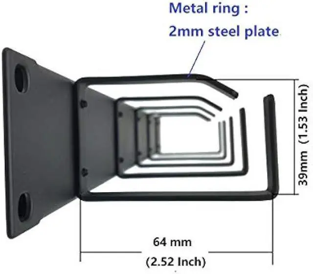 Alt view image 5 of 6 - 2 Pcs of 1U 19 Rack Mount Cable Management Organizer -5 D-Ring Metal Server Rack Cable Manager Wire Management System (5R2PC)