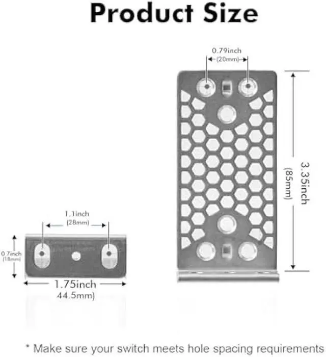 Alt view image 2 of 6 - MokerLink Metal Rack Mount Ear for 17.3 inch Switches, Compatible for Cisco 2960X 2960XR 3650 3850 Network Switch