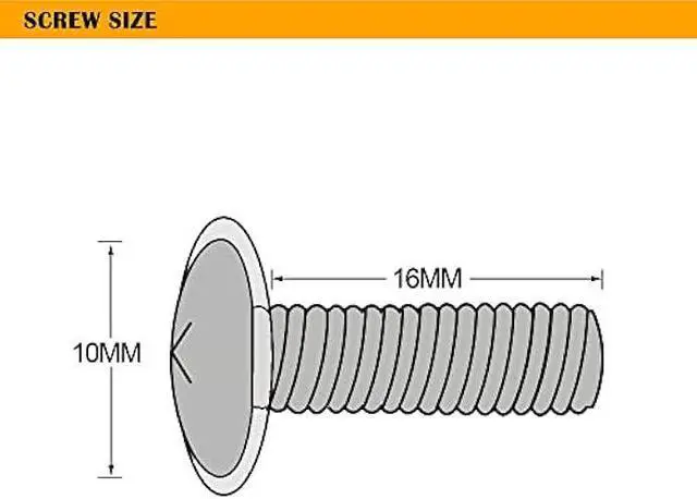Alt view image 3 of 6 - RIVECO 100PCS 10-32 Rack Screws for Server Cabinets & Racks Tapered Holes Mounting Network Equipment Audio Devices, Carbon Steel Black