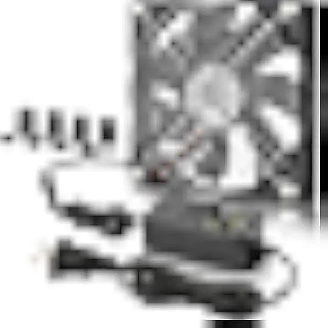 Main image of GDSTIME 120mm Computer Fan with AC Plug, 110V 120V 220V 240V AC-Powered Variable Speed Controller 4V-12V for Receiver Amplifier DVR Playstation Xbox Component Cooling Biltong Box Grow Tent Ventilation