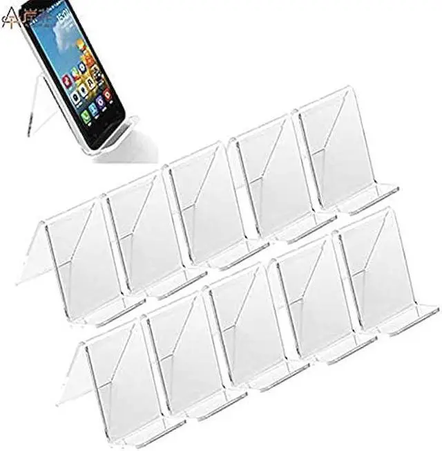 Main image of 10x Mobile Phone Display Holder Cellphone Stand Retail Show Rack Mounts Acrylic