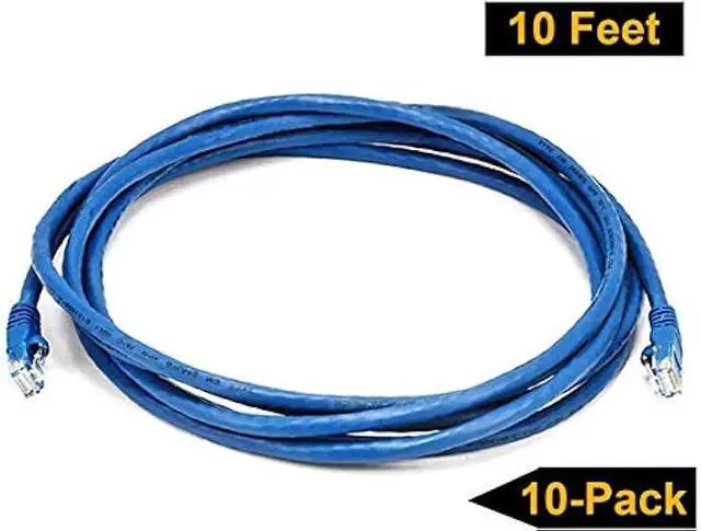 Alt view image 5 of 6 - iMBAPrice 25'Cat5e Network Ethernet Patch Cable, 10 Pack, Blue (IMBA-CAT5-25BL-10PK)