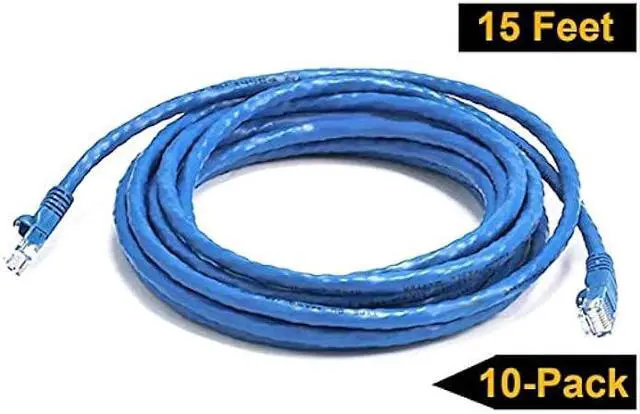 Alt view image 6 of 6 - iMBAPrice 25'Cat5e Network Ethernet Patch Cable, 10 Pack, Blue (IMBA-CAT5-25BL-10PK)