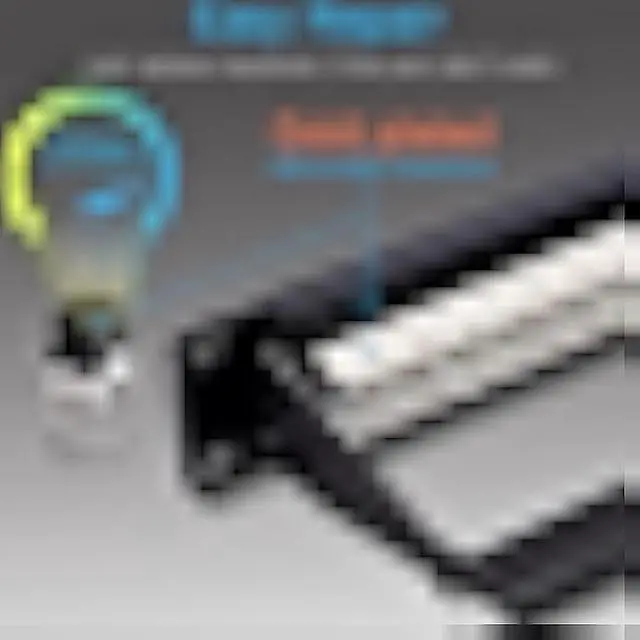 Alt view image 4 of 5 - Cat6 Patch Panel 24 Port with Keystone, RJ45 Network Panel 19 Inch, Punch Down Keystone Ethernet Patch Panel with Back Bar