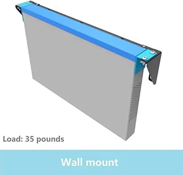 Alt view image 4 of 6 - 2U Foldable Wall Mount Patch Panel Bracket -Vertical Wall Mount Rack for 19 inches Networking Equipments Including Hardware