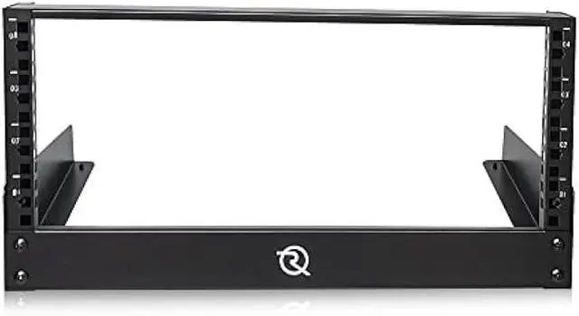 Alt view image 7 of 7 - RIVECO 4U Network Rack Desktop 19 Inch 2 Post Open Frame Shelf with Reinforced Beam, Free Standing Tabletop Racks for IT Server Sound AV Equipment