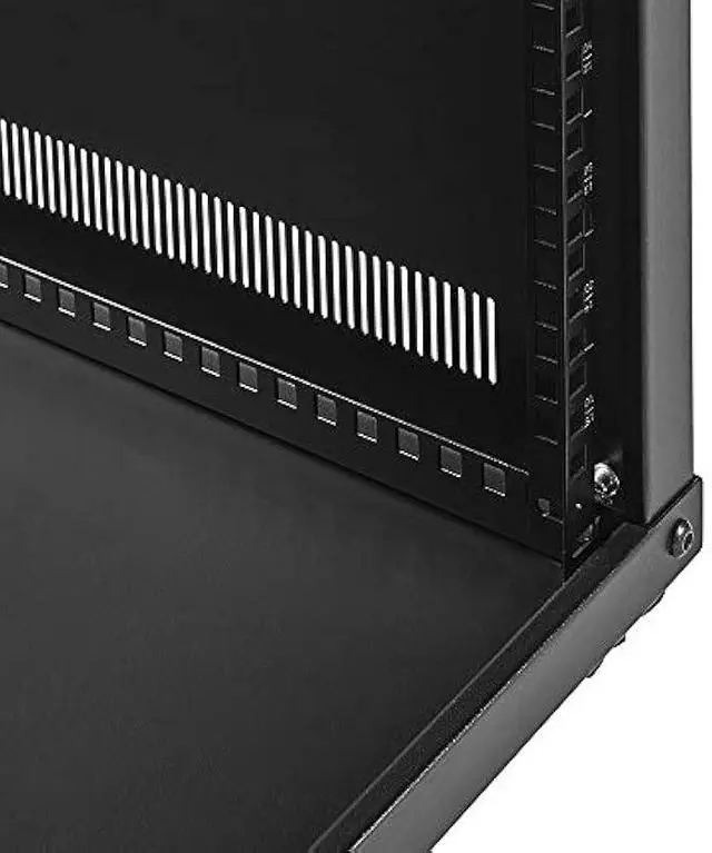 Alt view image 2 of 6 - NavePoint 9U Portable Server Rack with Casters - 9U Network Rack Open Frame with Adjustable Rails, 132lbs Capacity - Up to 22.6 Deep 19-Inch Rack for IT Equipment, Telecom & A/V, Black