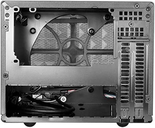 Alt view image 3 of 7 - SilverStone Technology Ultra Compact Mini-ITX Computer Case with Mesh Front Panel Black (SST-SG13B-USA)