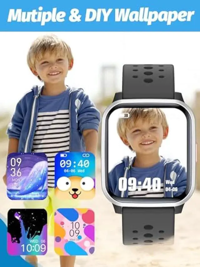 Alt view image 5 of 5 - Kids Smart Watch Girls Boys, SmartWatch for Kids Smart Watch Gifts for 4-16 Years Old with Sleep Mode 19 Sports Mode Pedometer Birthday Gift for Boys Girls