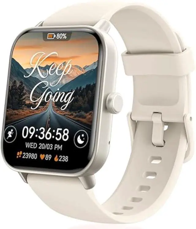 Main image of KALINCO Kids Smart Watch, IP68 Waterproof Swimming Smartwatch, 1.8'' Fitness Activity Tracker Watch with 100 Sports Modes, Make Call/Answer, HR & Sleep Monitor, Alarm for 7+ Boys Girls Teens