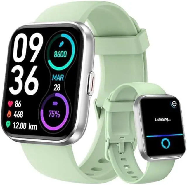 Main image of aeac Smart Watch Fitness Watch for Men Women, Alexa Built-in & Stable Bluetooth Call, 100 Sports, IP68 Waterproof Smartwatches for iOS Android