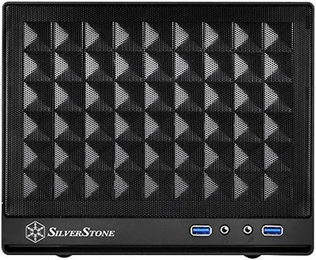 Alt view image 2 of 7 - SilverStone Technology Ultra Compact Mini-ITX Computer Case with Mesh Front Panel Black (SST-SG13B-USA)