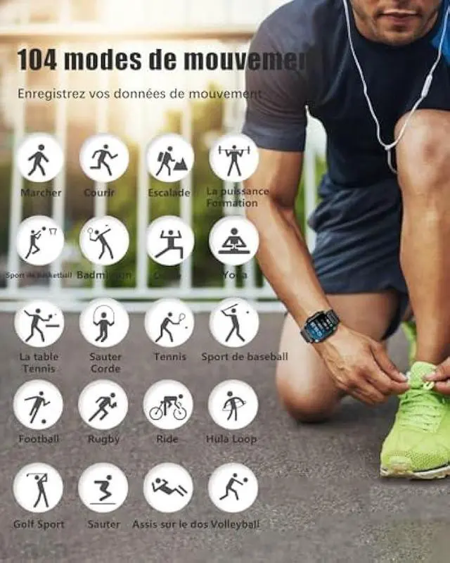 Alt view image 5 of 5 - Military Smart Watches for Men with 1.96'' HD Screen, Bluetooth Call/100+Sports Mode, Fitness Smart Watches for Android iOS