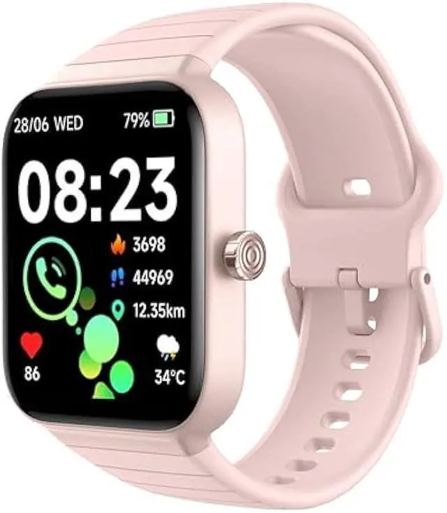 Main image of Smart Watch for Women Men, Answer/Make Call, Alexa Built-in, 1.8 Fitness Tracker with 100 Sport Modes, Heart Rate, Blood Oxygen, Sleep Monitor, Fit for Android and iPhone, IP68 Waterproof