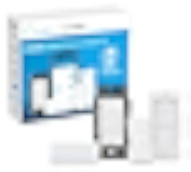 Main image of Lutron Caseta Original Smart Dimmer Switch Kit w/ Hub, with Pico Remote, Wallmount Bracket, & Smart Hub, Works with Alexa, Apple Home, Google Home, 3 Way, 150W, No Neutral Req, P-BDG-PKG1W-A