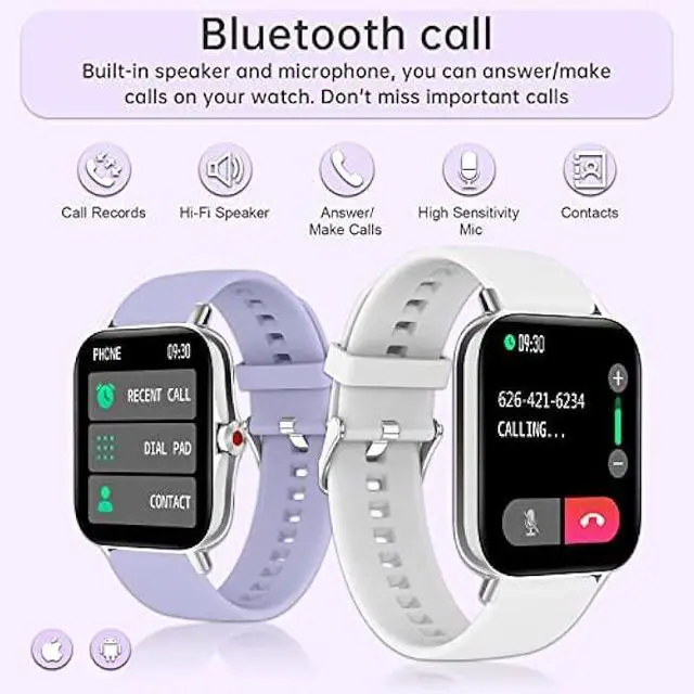 Alt view image 2 of 5 - Smart Watches for Women(Answer/Make Call) 1.69 HD 100+/DIY Deal Fitness Tracker with Sleep Health Monitor Heart Rate/Blood Pressure/Blood Oxygen Pedomete Smartwatch for iPhone & Android