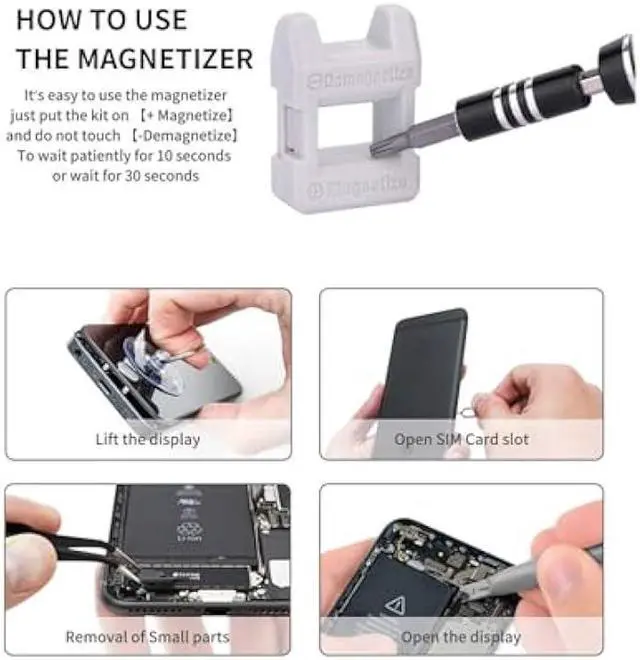 Alt view image 4 of 5 - SHOWPIN 122 in 1 Precision Computer Screwdriver Kit, Laptop Screwdriver Sets with 101 Magnetic Drill Bits, Computer Accessories, Electronics Tool Kit Compatible for Tablet, PC, iPhone, PS4 Repair
